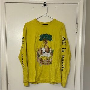 Rowing Blazers Yellow Graphic Long Sleeve Tee